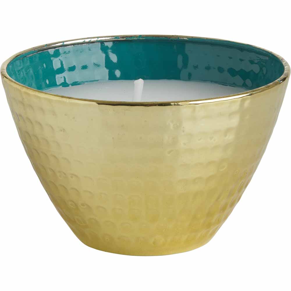 Wilko Easter Delight Hammered Metal Citronella Candle Pot - Twin Pack Image 4