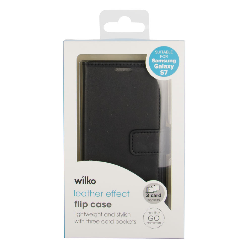 Wilko Black Phone Case Suitable for Samsung Galaxy S7 Image 1