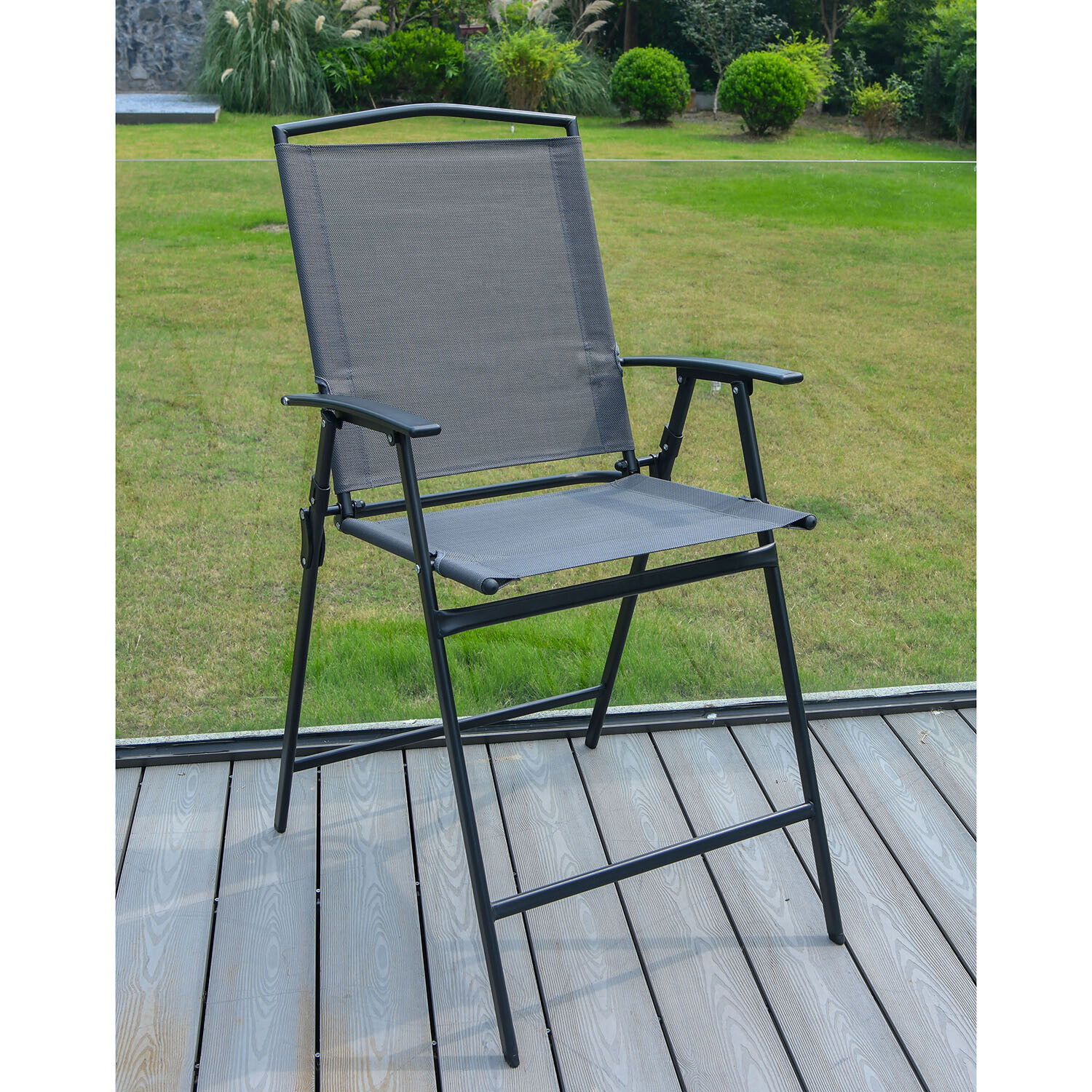 Outdoor Essentials Atlanta Folding Bar Set - Black Image 3