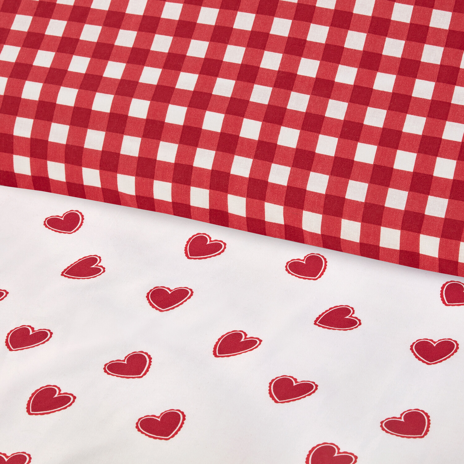 Love Hearts Duvet Set Red Superking Image 4
