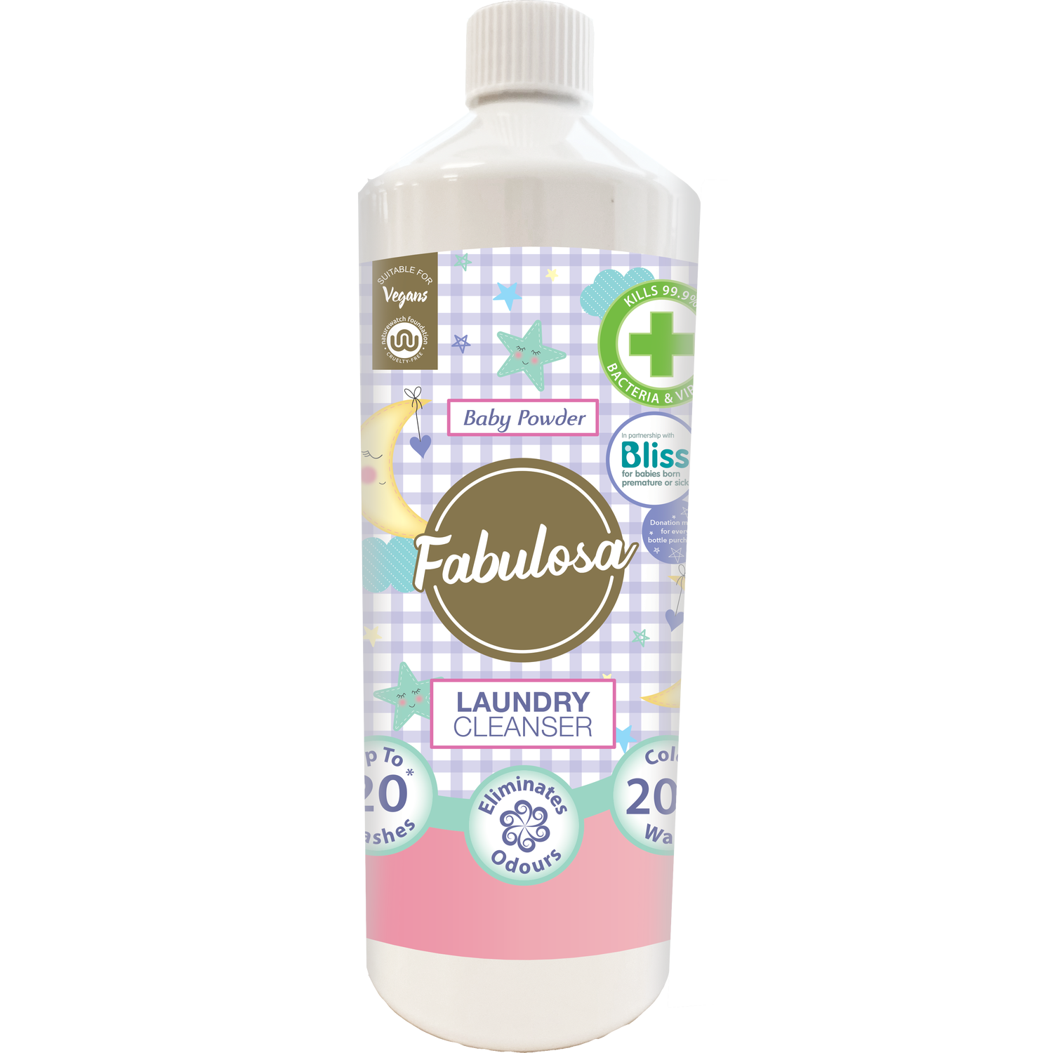 Fabulosa Baby Powder Laundry Cleanser 1L Image