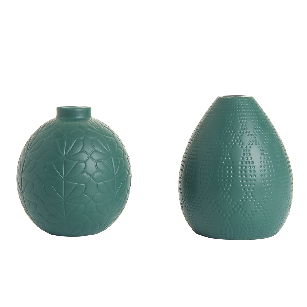 Wilko Debossed Vase 2 pack Wilko