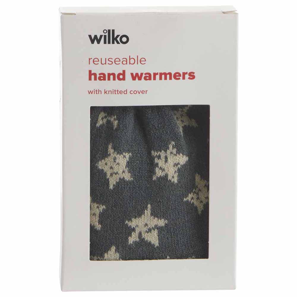 Wilko Knitted Hand Warmers 12 x 7cm Image 1
