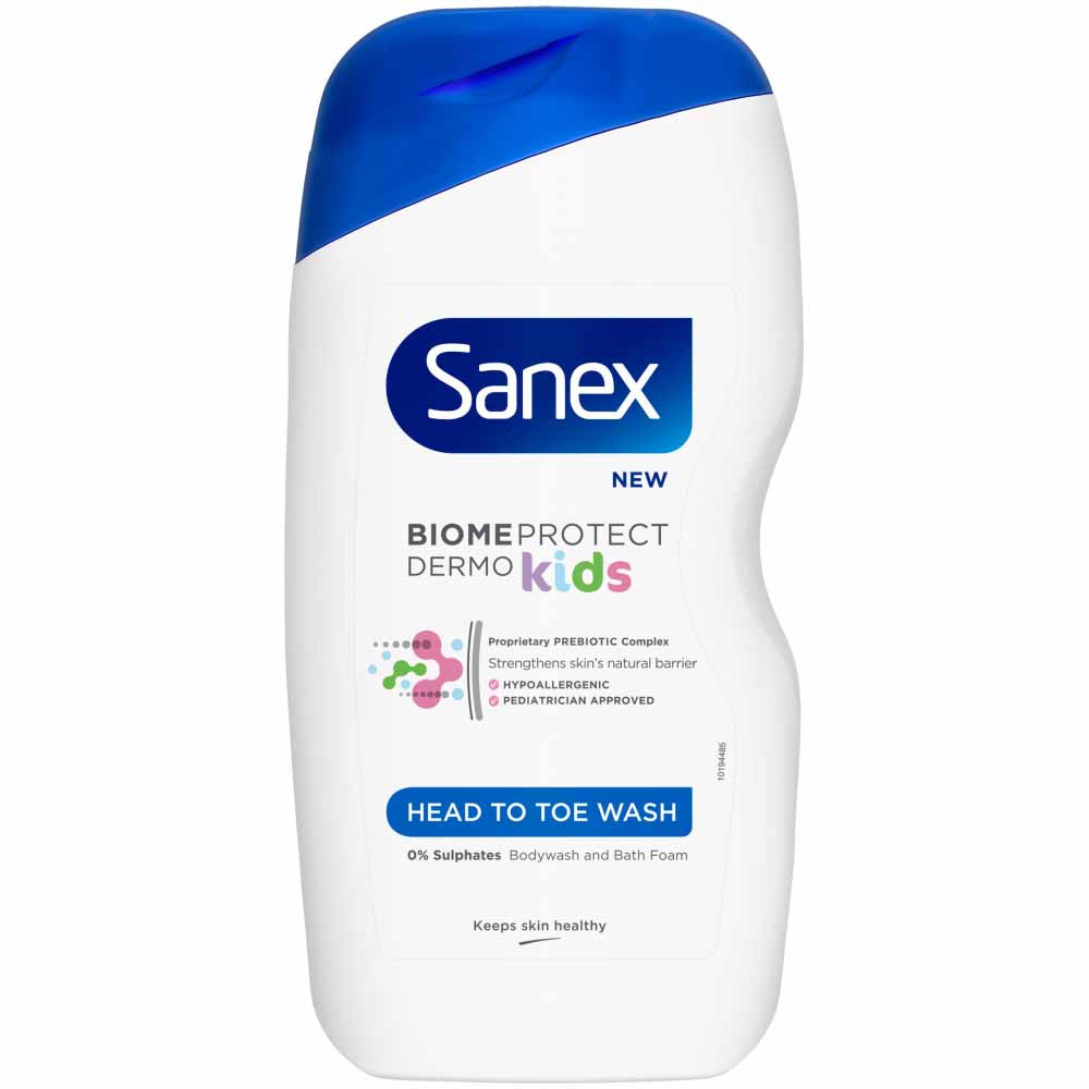 Sanex BiomeProtect Kids Head to Toe Bath Foam 450ml Image 2