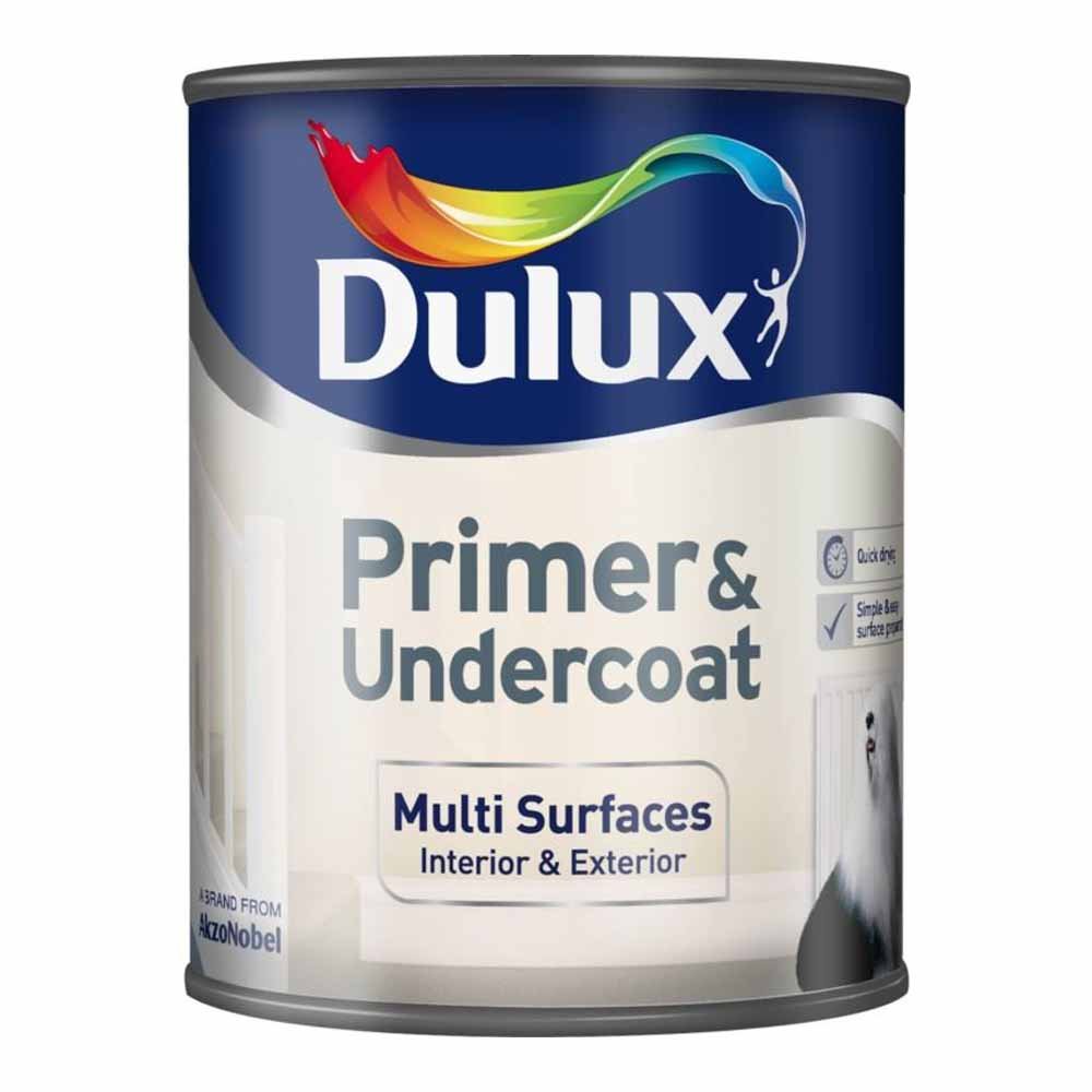Dulux Multi Surface White Primer and Undercoat 750ml Image 2