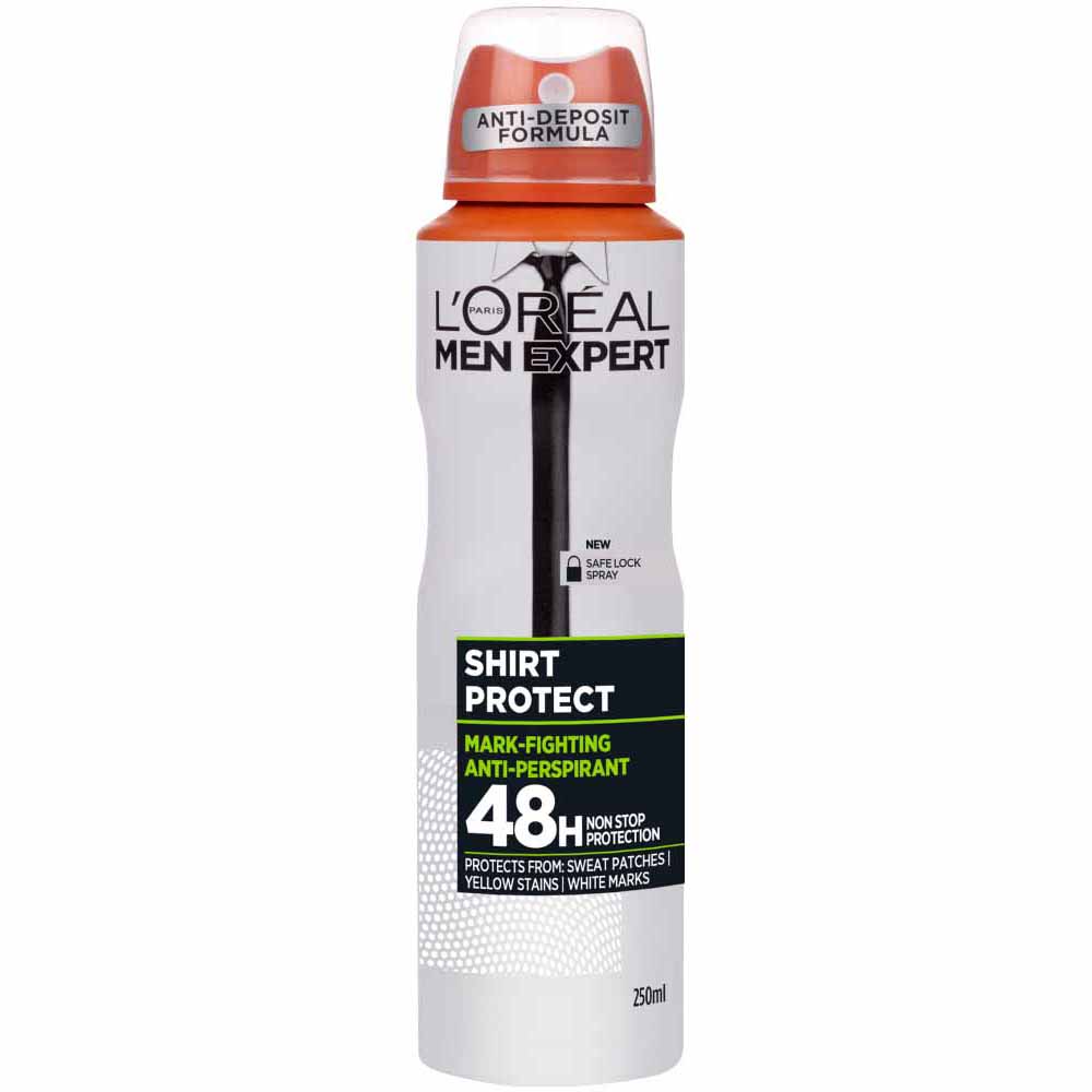 L'Oreal Paris Men Expert Shirt Protect Anti-Perspirant Deodorant 250ml Image
