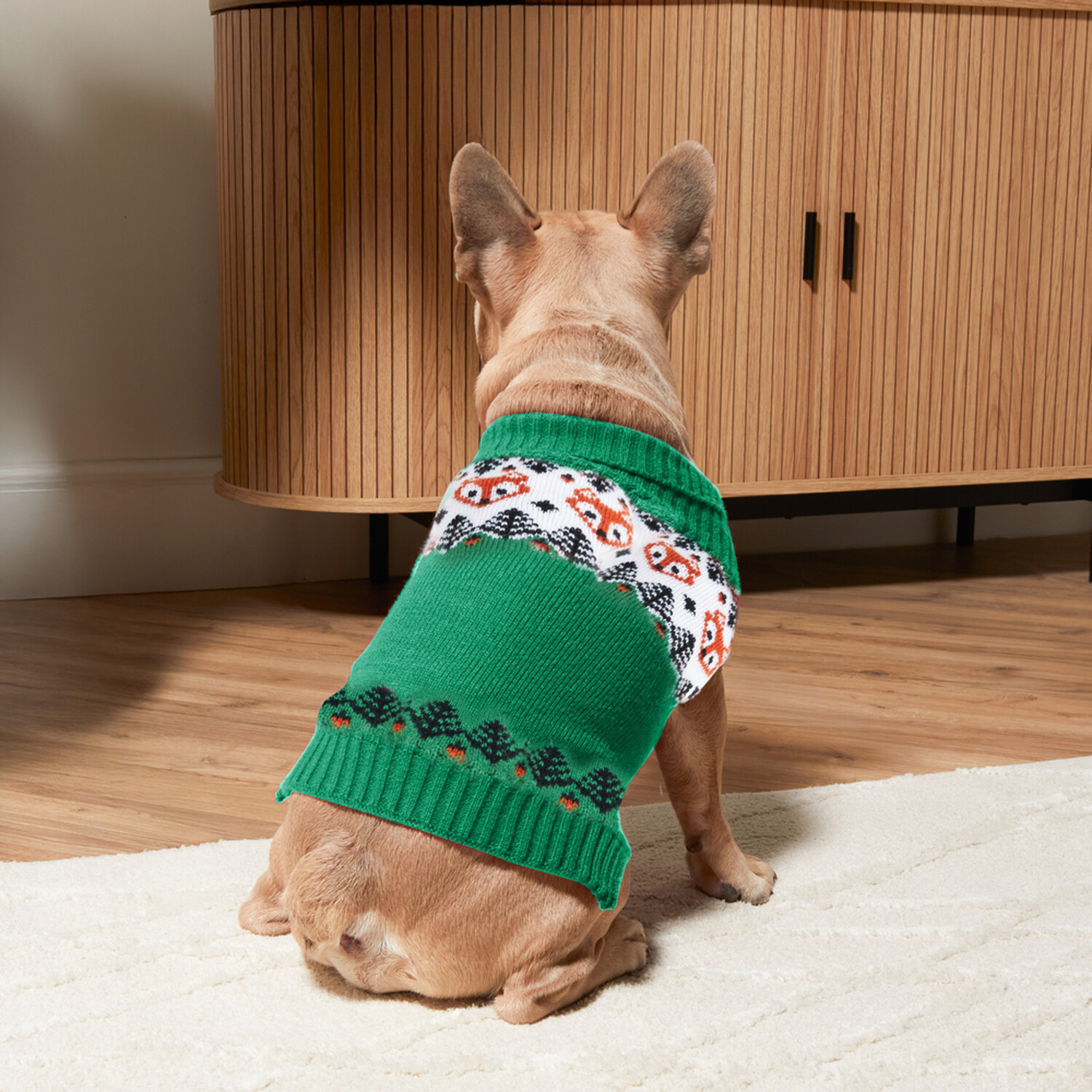 Woodland Dog Jumper Red 31cm Image 4