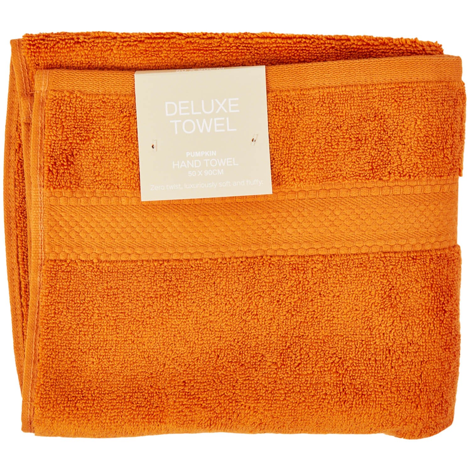 Deluxe Hand Towel - Pumpkin Image 1