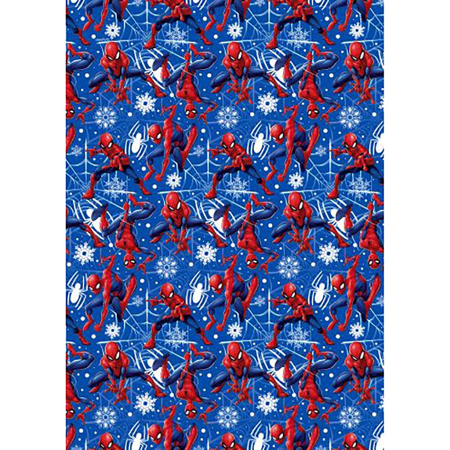 4m Spiderman Wrapping Paper - Blue Image 2