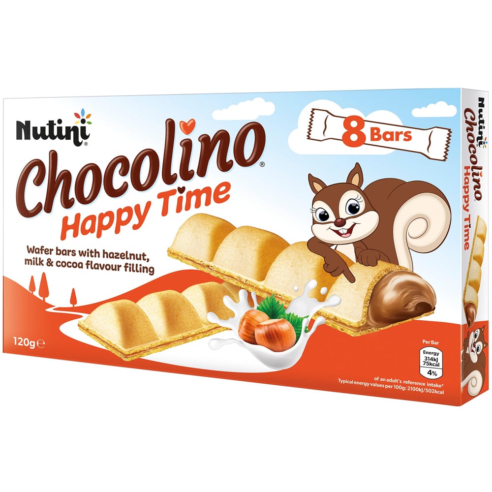 Nutini Chocolino Wafer Bars 8 Pack Image
