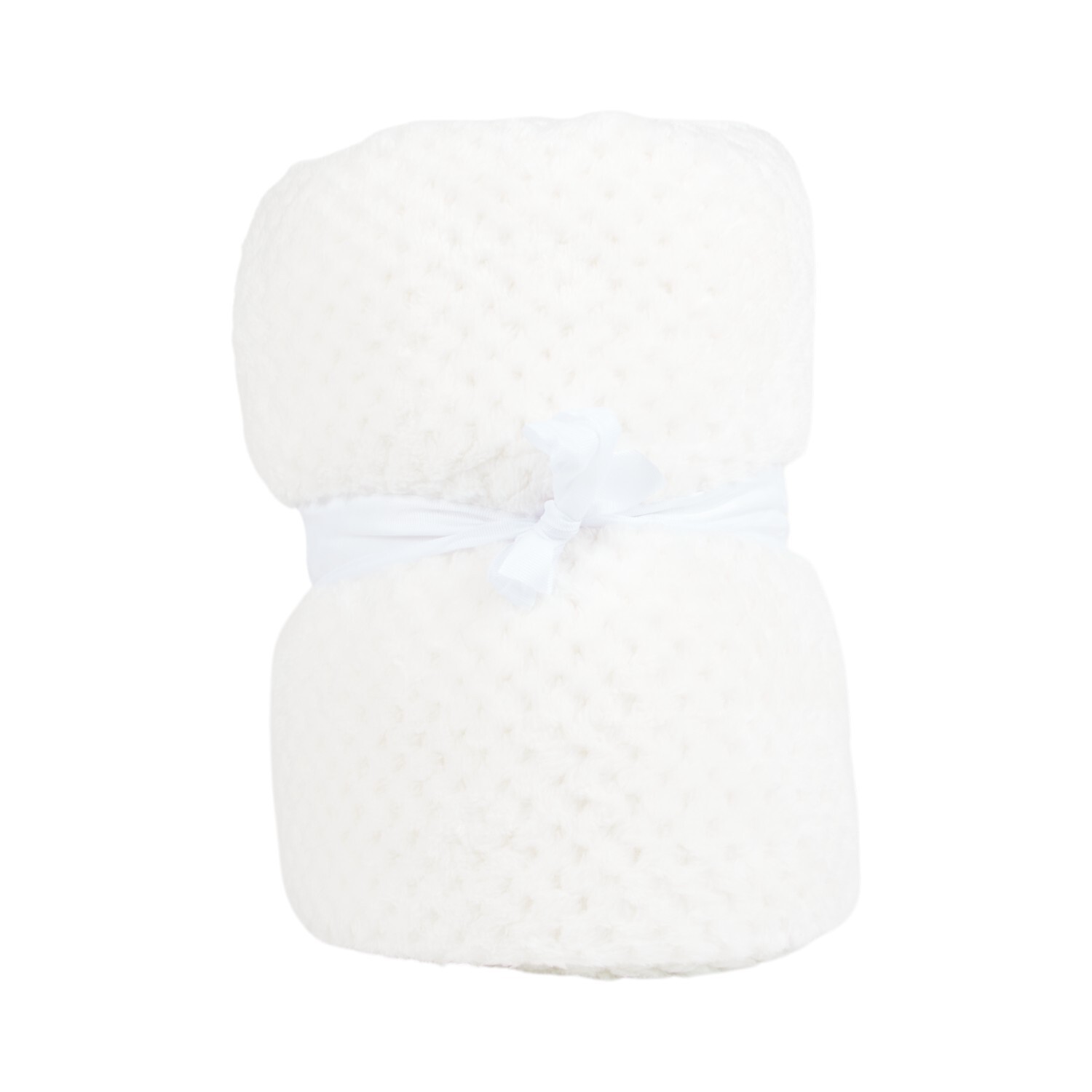 Waffle Soft Fleece Throw Natural Image 2