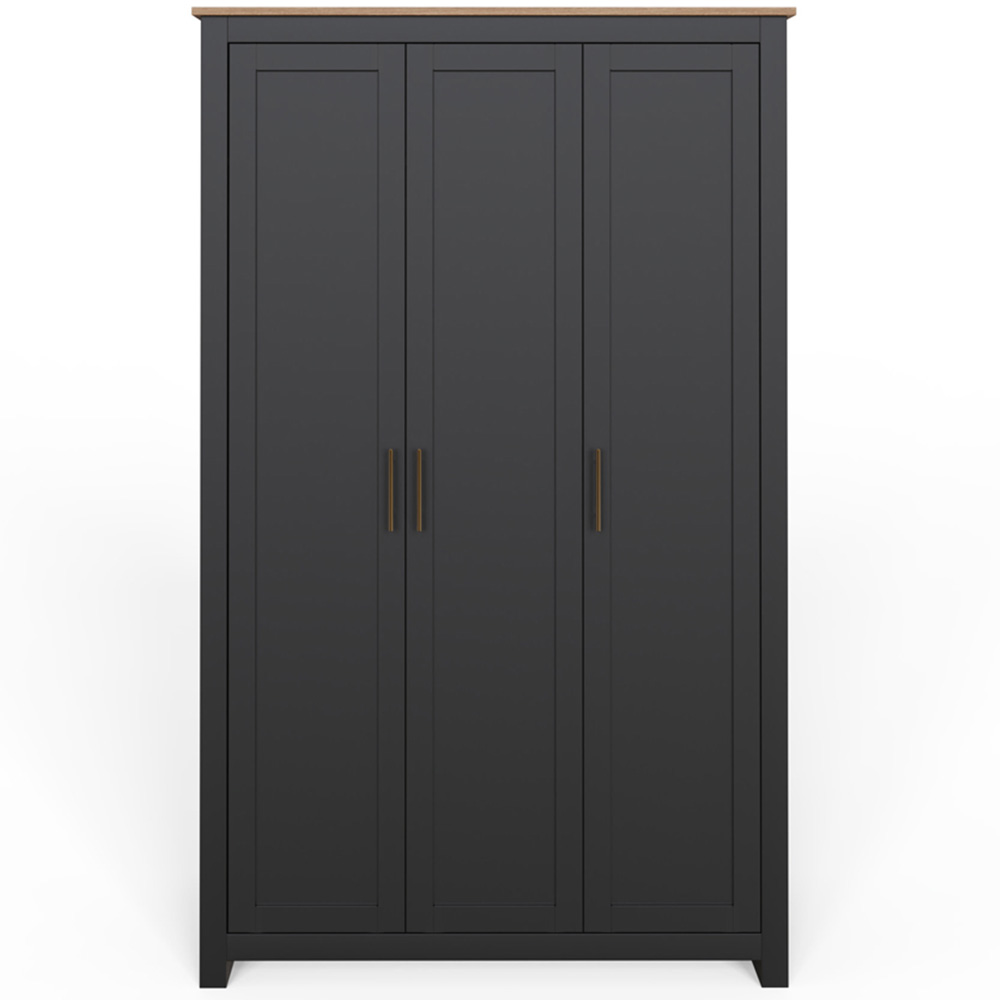 GFW Lancaster 4 Piece Black and Oak Bedroom Set Image 5