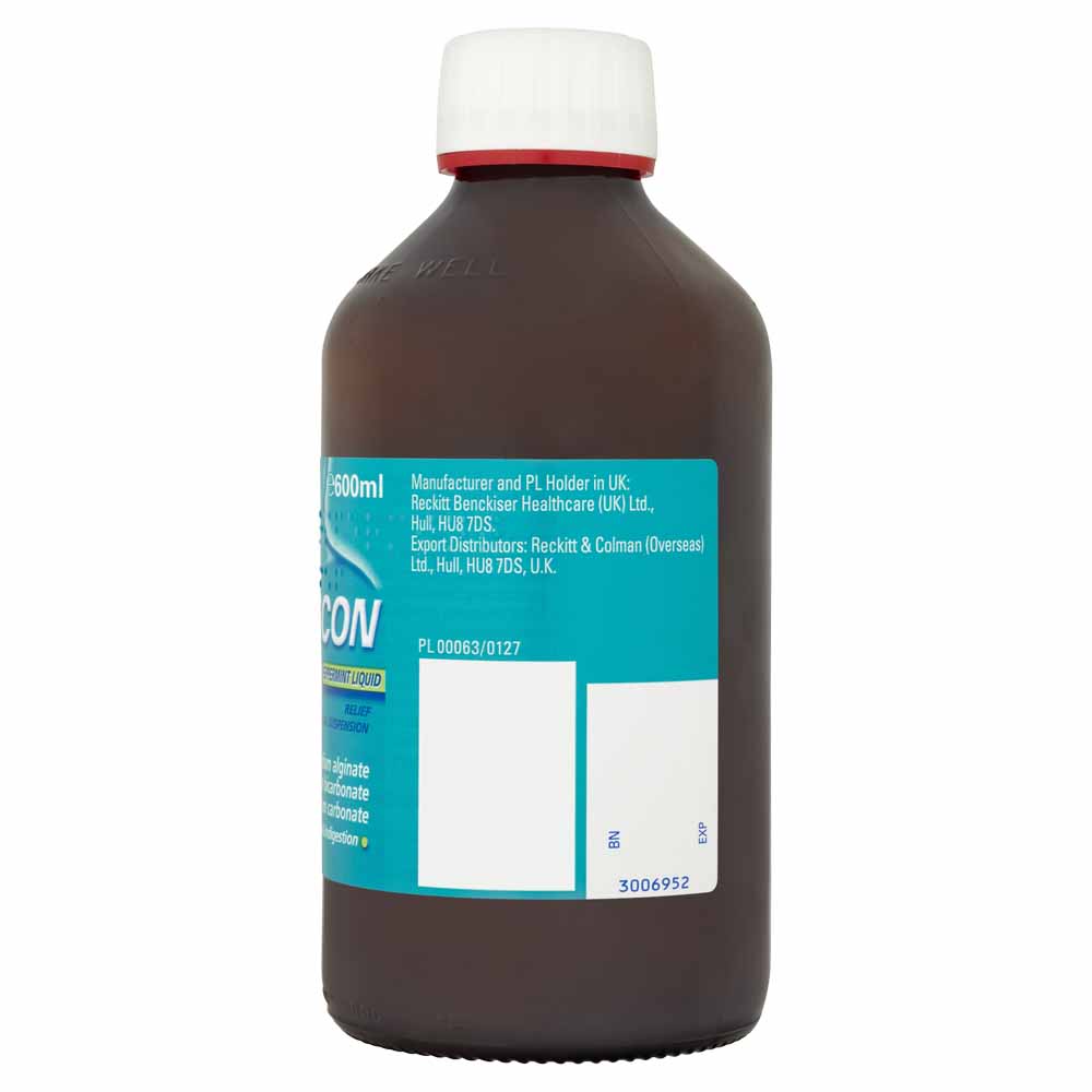 Gaviscon Heartburn and Indigestion Liquid Relief Peppermint 600ml Image 3
