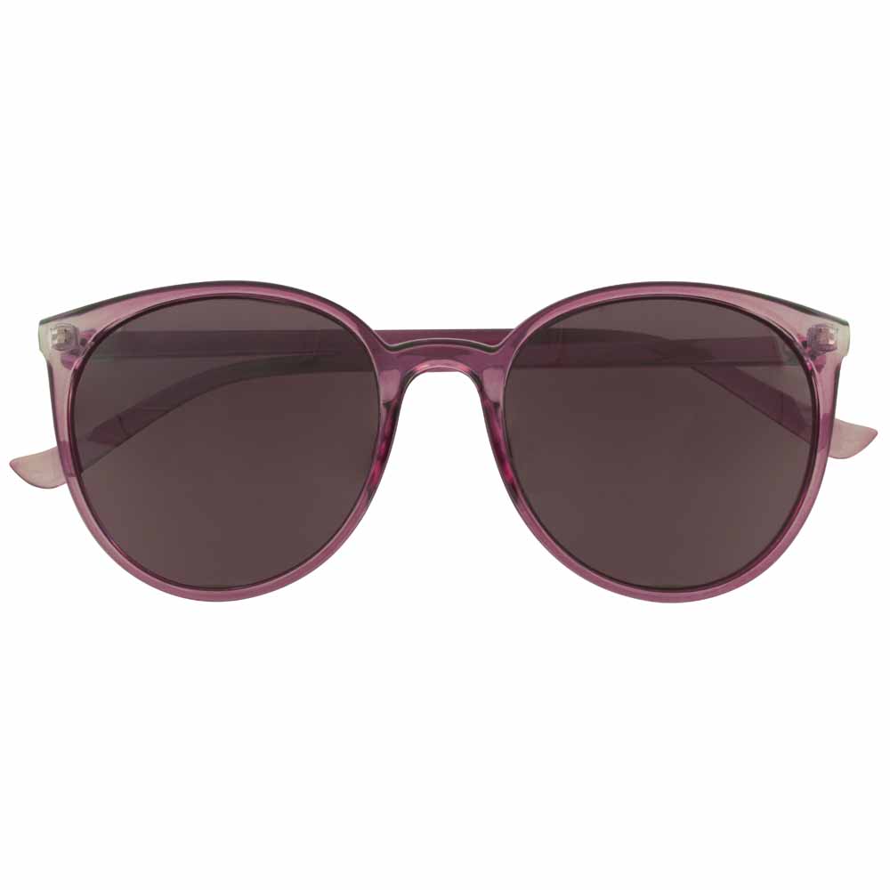 Ladies Purple Round Sunglasses Image 1