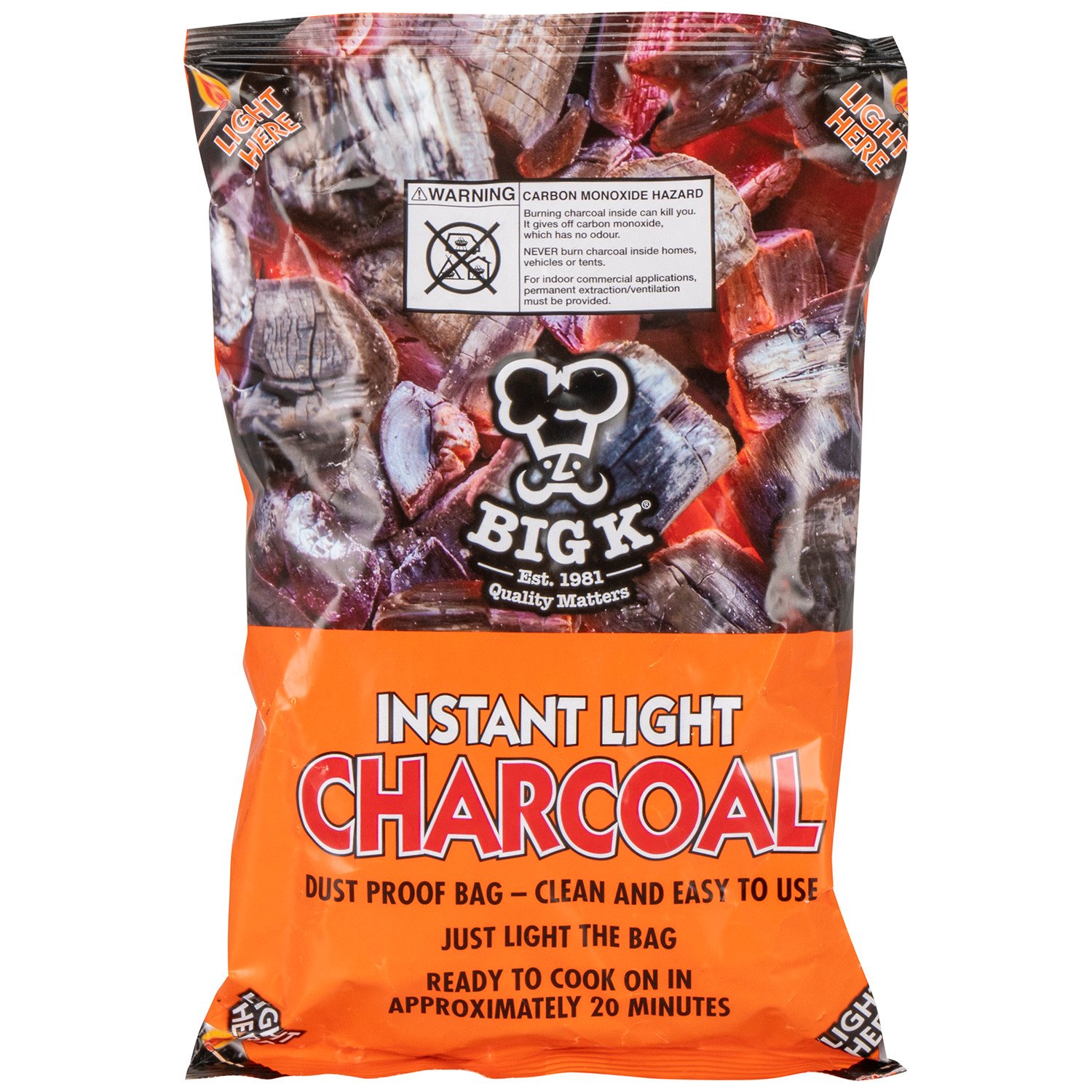 Instant Light Charcoal Bags - 1 Image