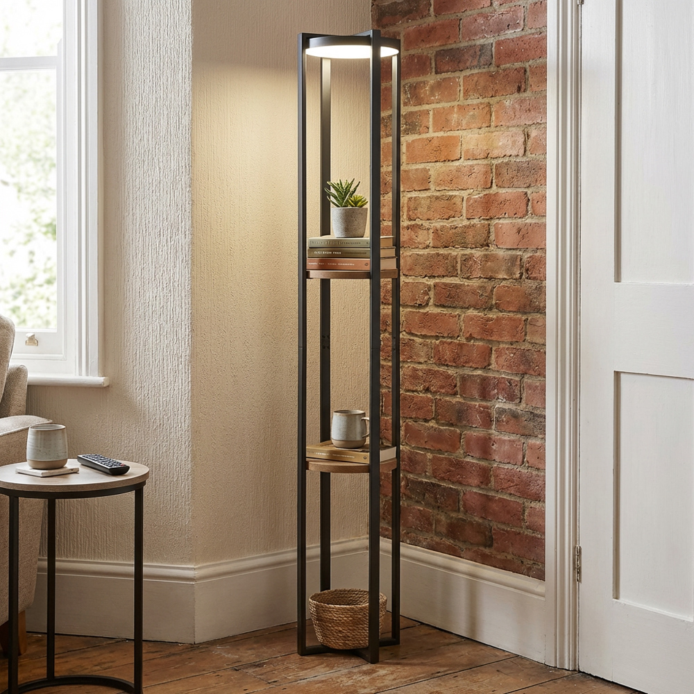 Harlow LED Shelf Floor Lamp Image 5
