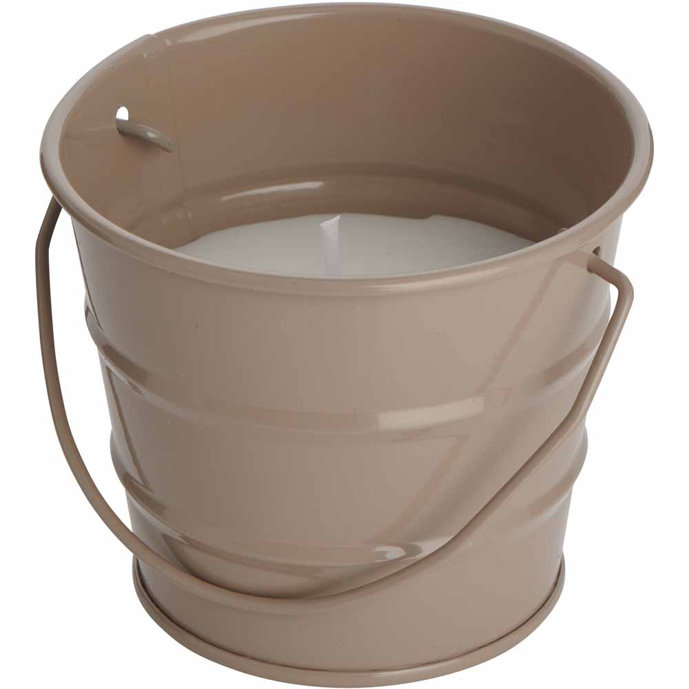 Wilko Bucket Citronella Candle 3pk Wilko