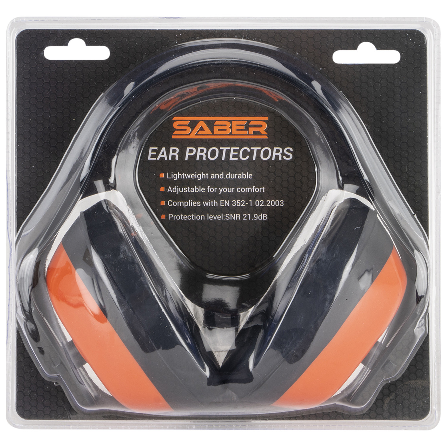 Saber Black Ear Protectors Image