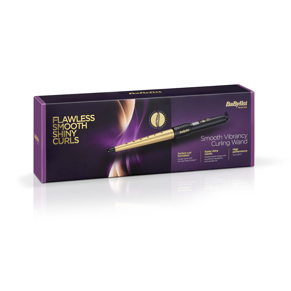 BaByliss Smooth Vibrancy Curling Wand Image 3