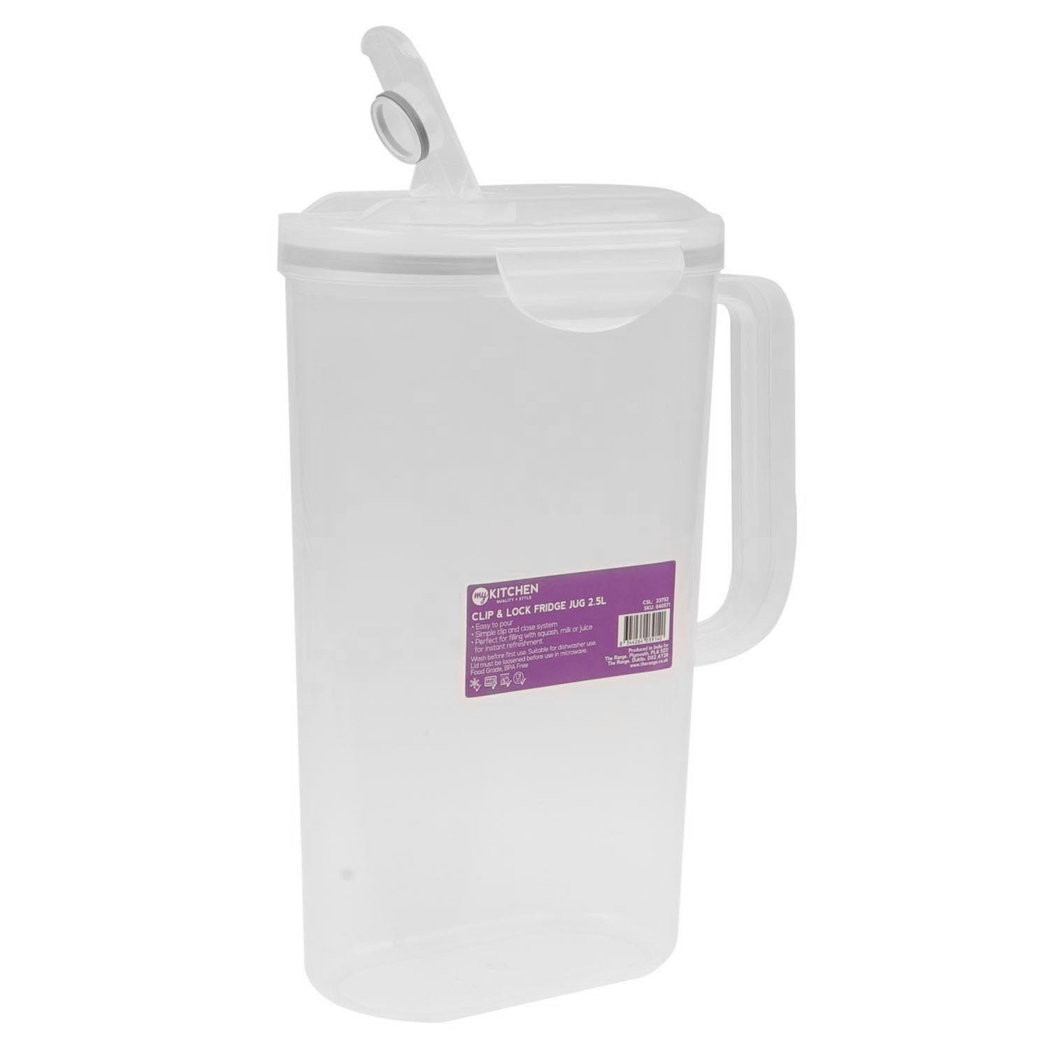 MY Fridge Jug with Clip and Lock 2.5L Image 2