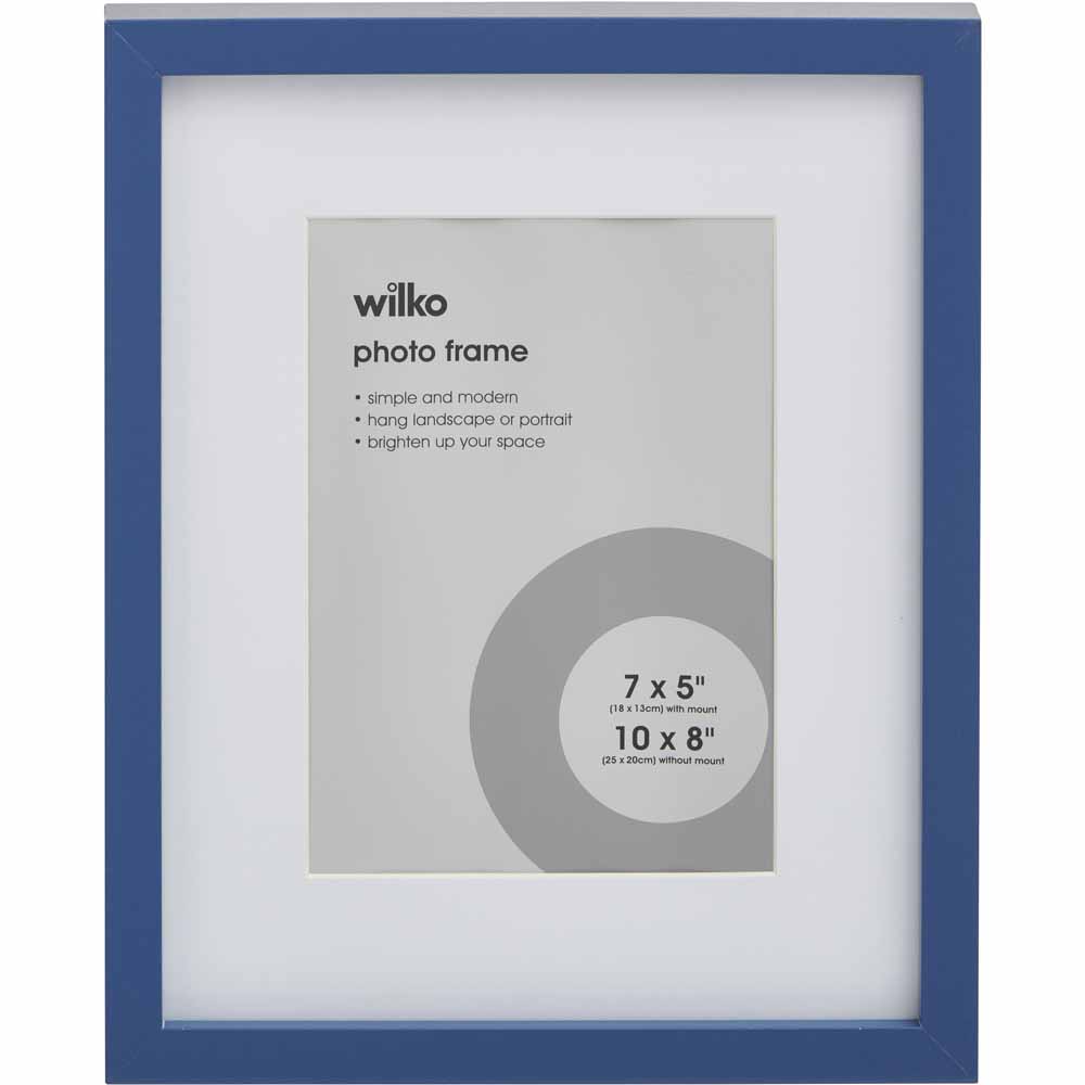 Wilko Navy Photo Frame 10 x 8 Inch Wilko