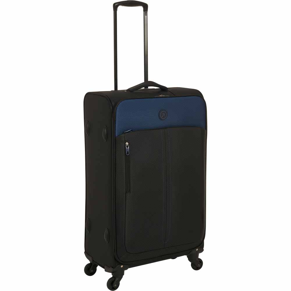 Wilko Ultralite Suitcase Black 26 inch Image 2