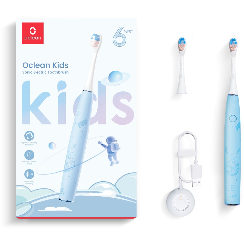 Oclean Kids Pink and Blue Sonic Electric Toothbrush 2 Pack Image 5