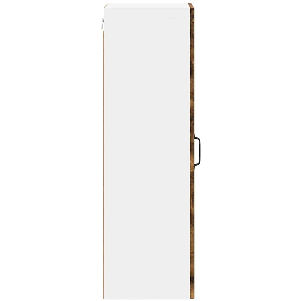 vidaXL Single Door Smoked Oak Kitchen Wall Cabinet Image 6