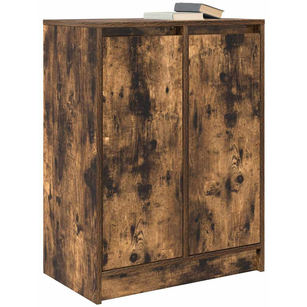 vidaXL 2 Door Smoked Oak Sideboard Image 4