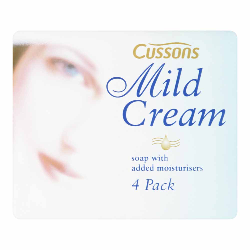 Cussons Mild Cream Soap 90g 4 pack  - wilko