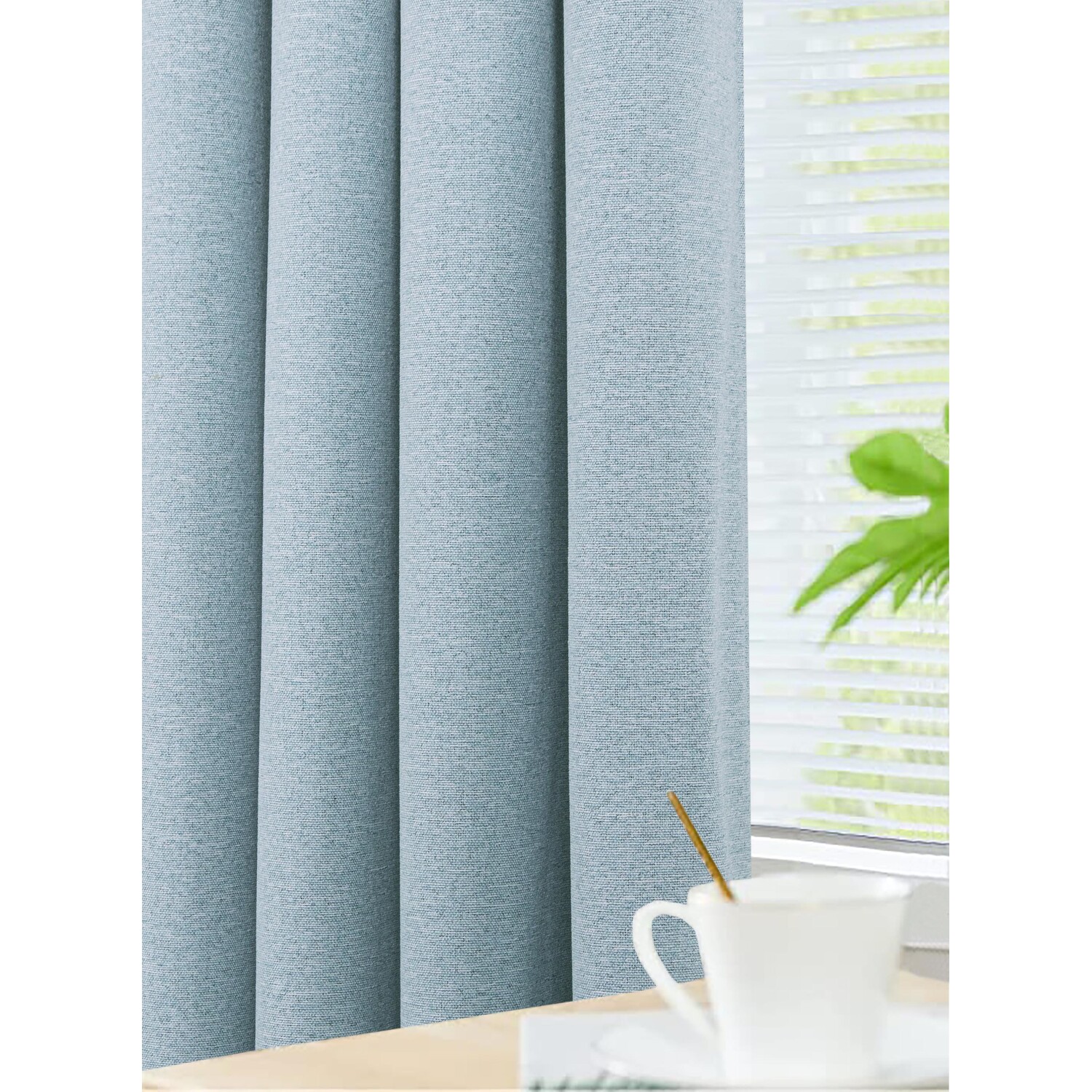 Divante Dusk Blackout Thermal Curtains - Blue / 229cm / 168cm Image 3