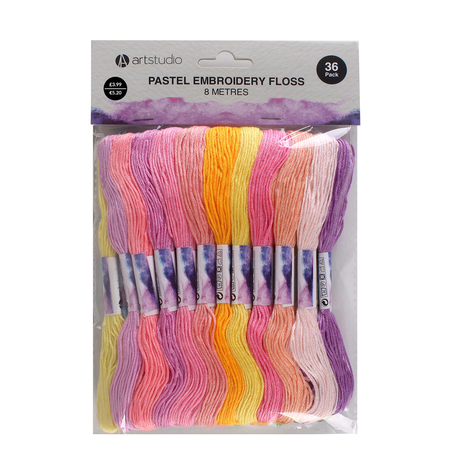 Pack of 36 Embroidery Floss - Pastel Image