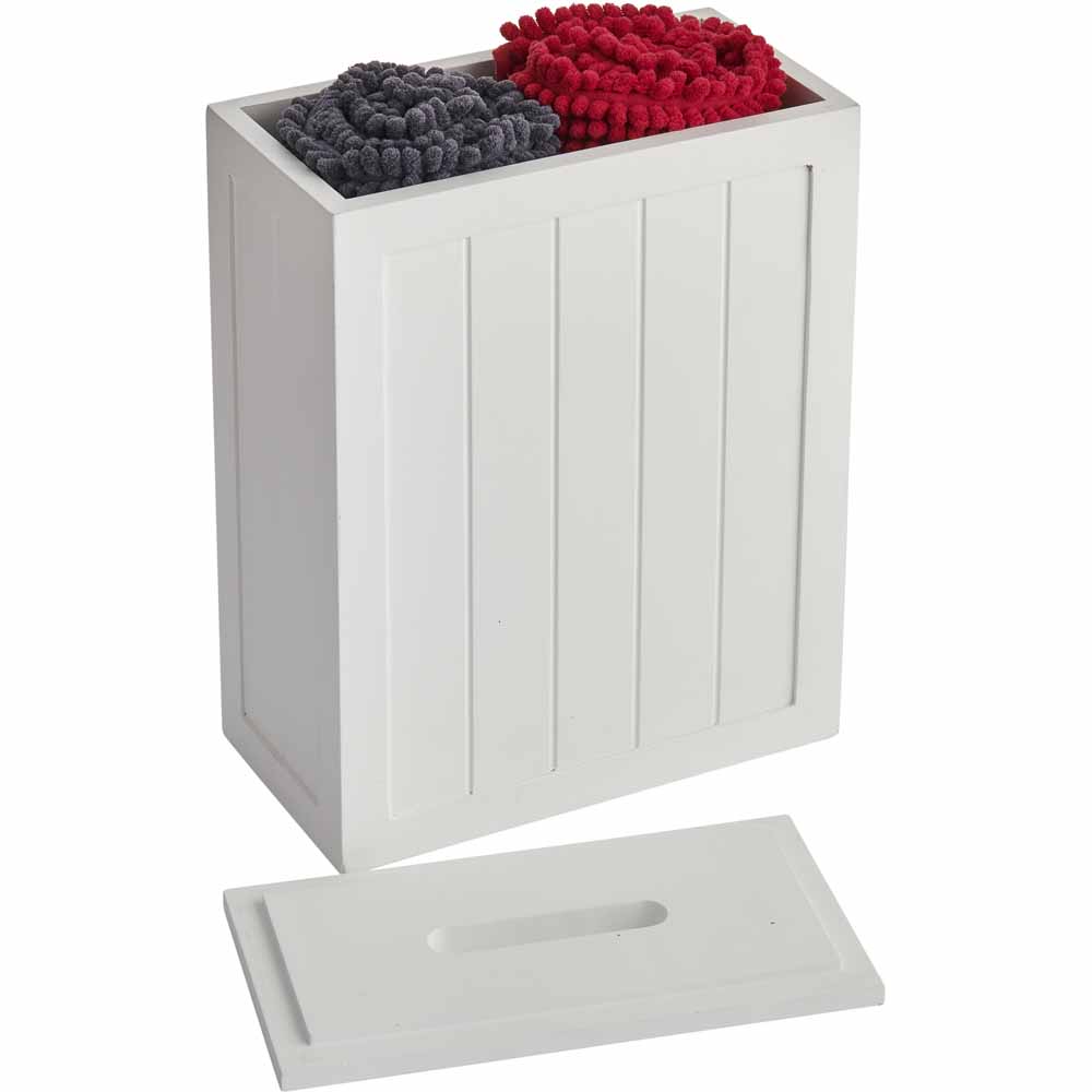 Wilko White Slim Line Storage Box Wilko