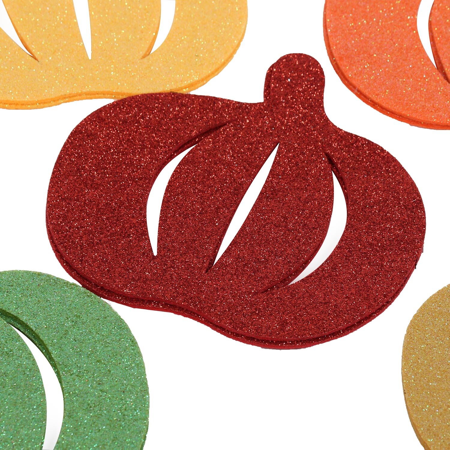 Single The Fall Collection Autumn Glitter Felt Shapes in Assorted styles Image 7