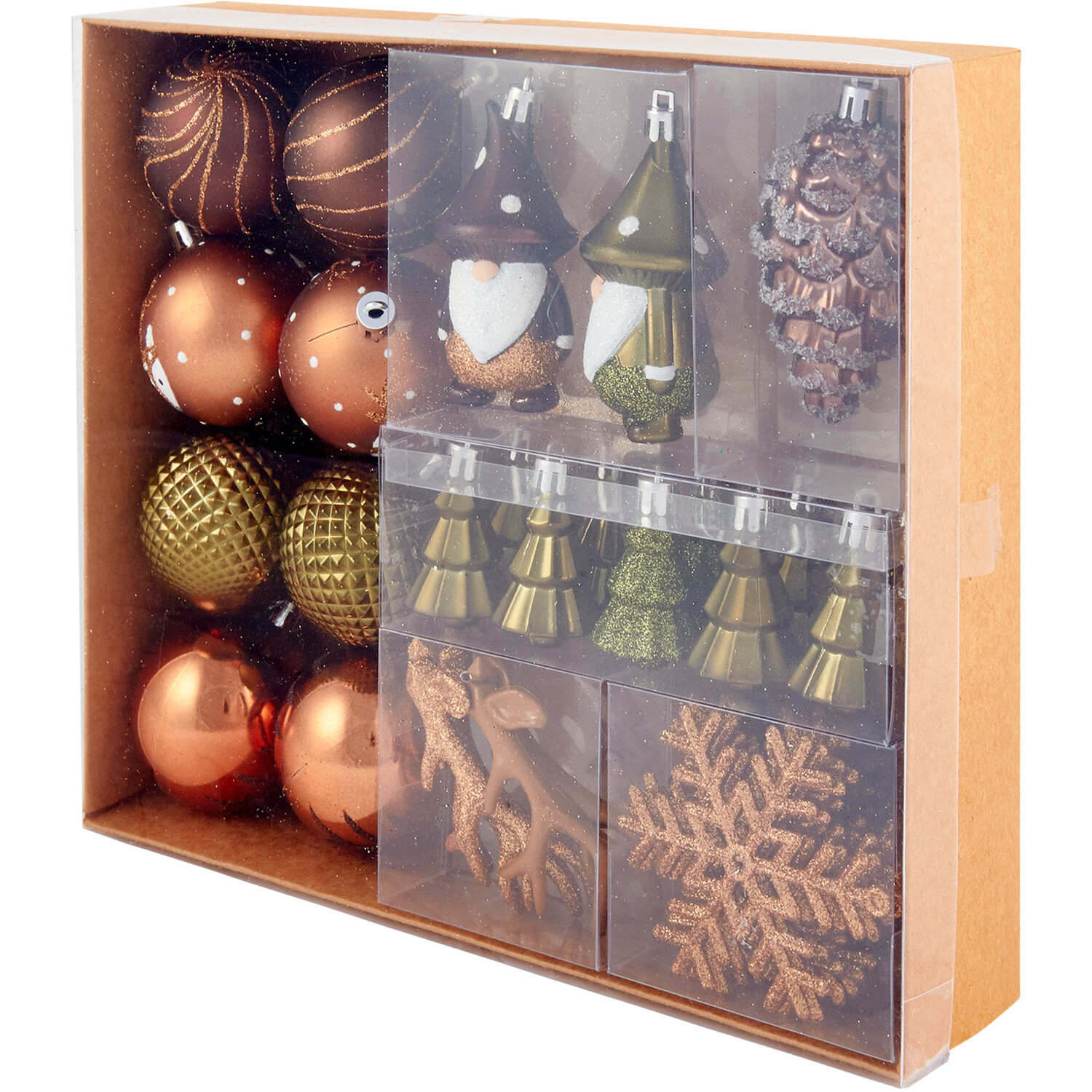 Pack of 40 Amber Charm Bauble Pack Image 5