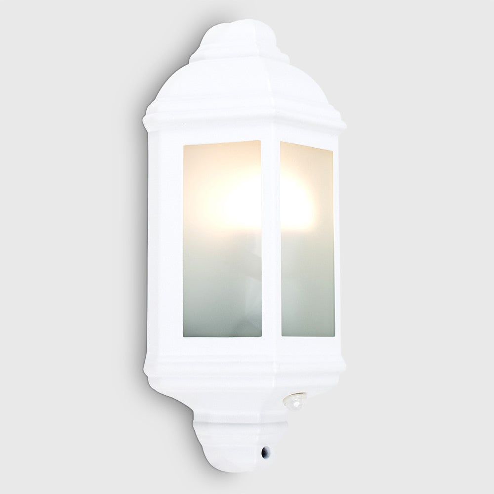 ValueLights Kayleigh White Outdoor Wall Lantern with PIR Motion Sensor Image 5
