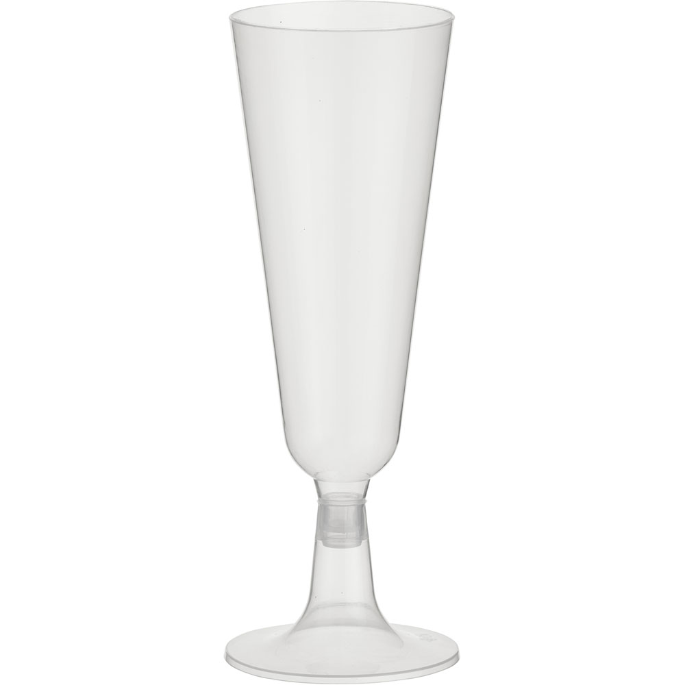 Wilko Reusable Champagne Flutes 10 Pack Image 3