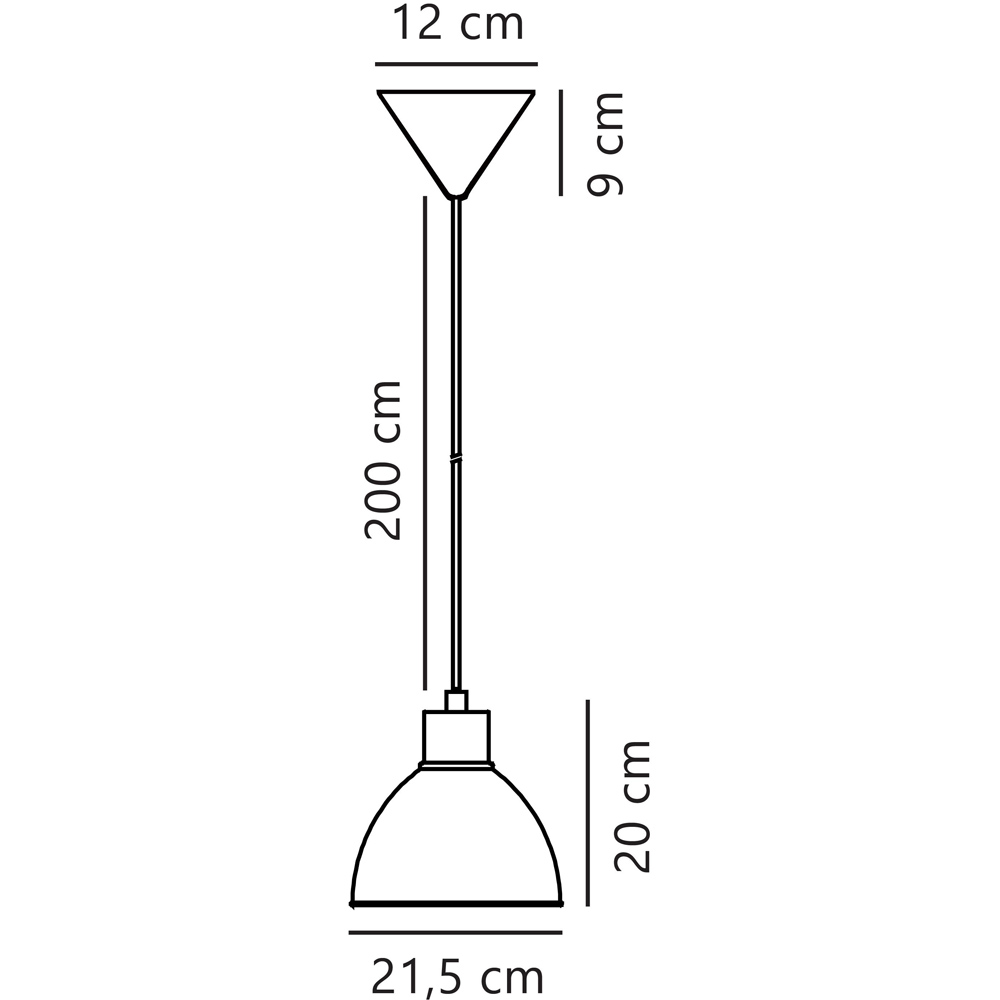 Nordlux Pop E27 Black Pendant Light Image 6