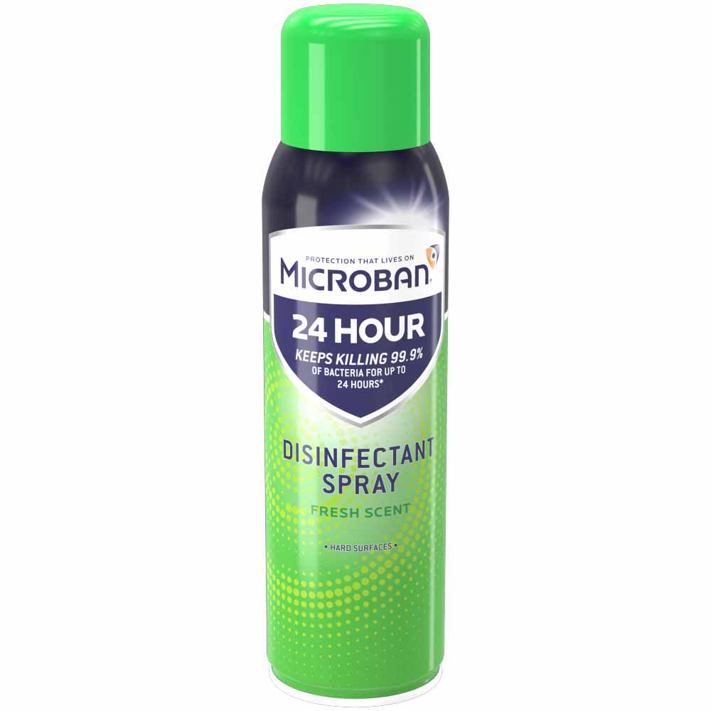 Microban Antibacterial Disinfectant Fresh Aerosol 400ml Image 2