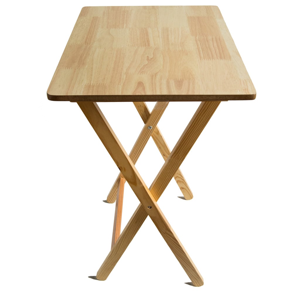 Home Vida Folding Snack Table Natural Pine Image 3