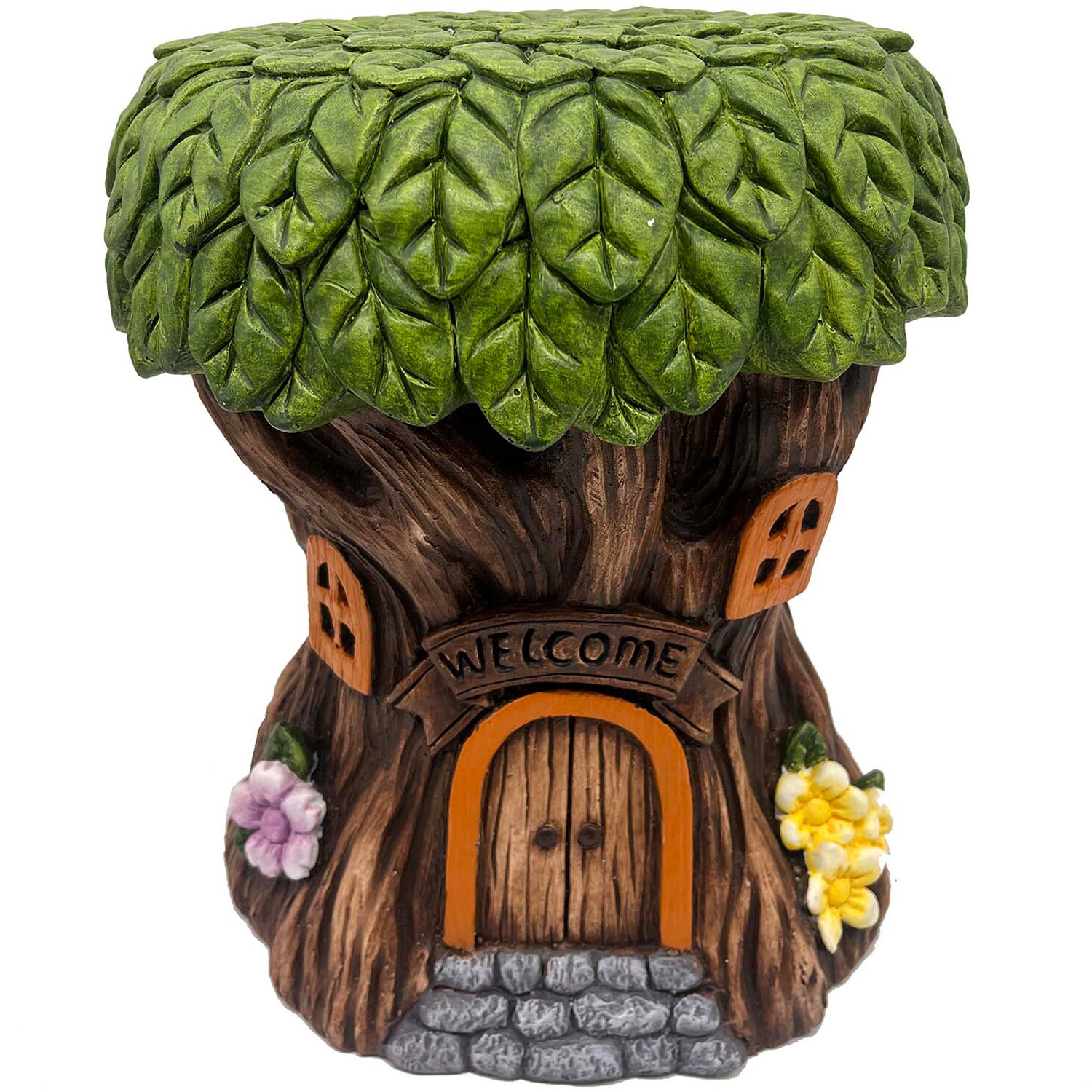 Wood Treehouse Stool Image 1