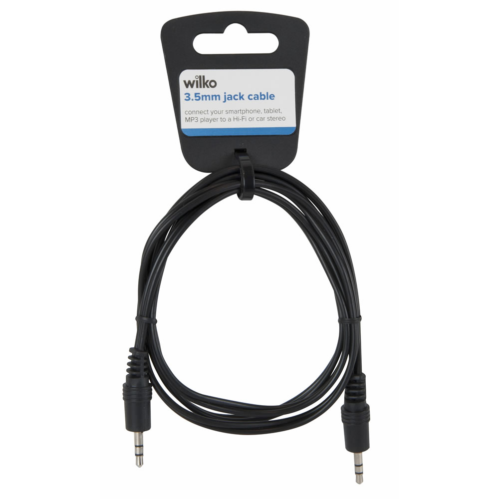 Wilko 1m 3.5mm Jack to Jack Cable Image 2