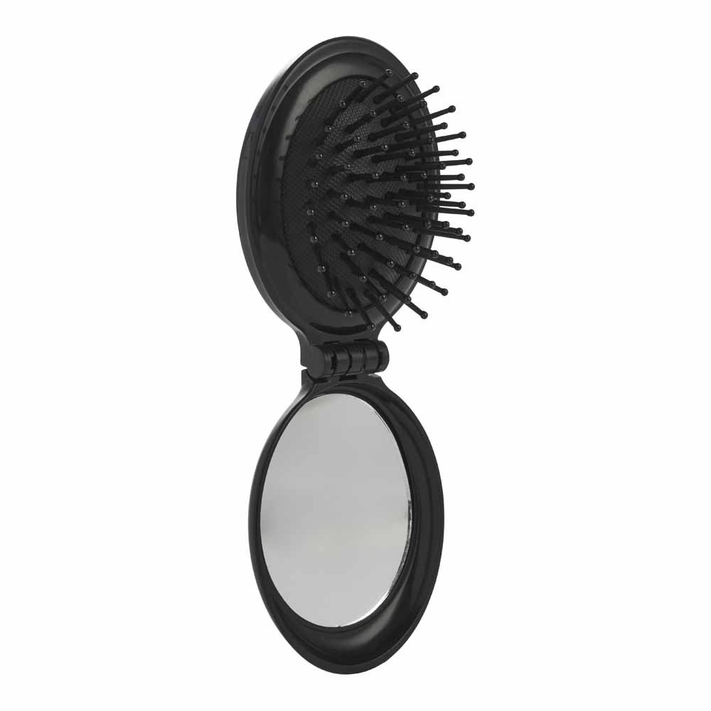 Wilko Folding Hairbrush Mirror Image 1