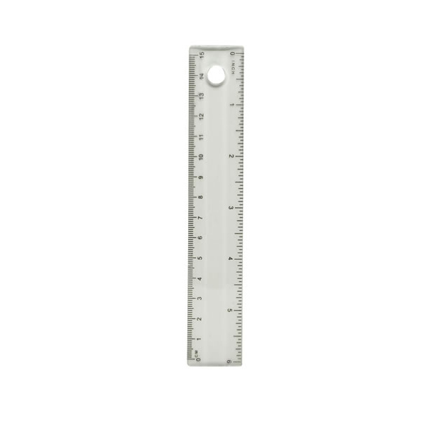 Wilko 6 inch Plastic Ruler Image