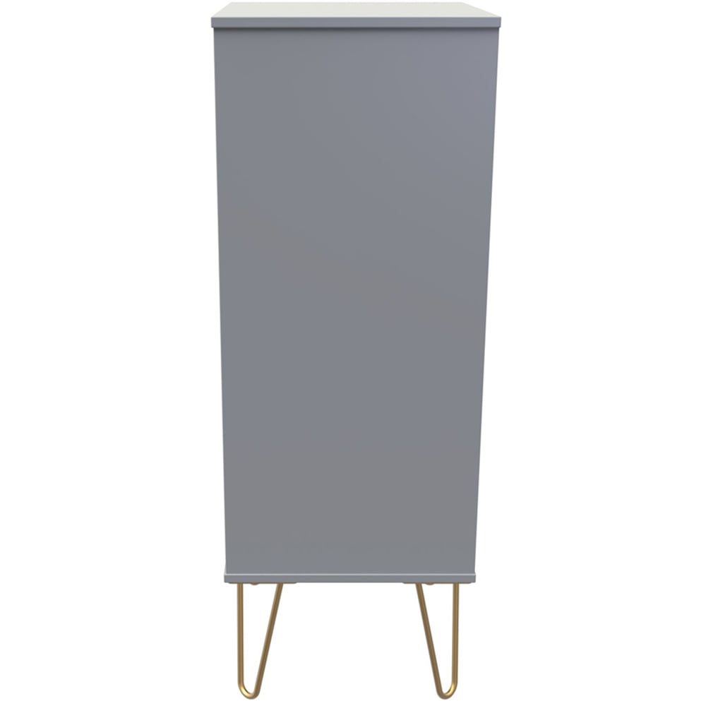 Crowndale Cube 5 Drawer Dusk Grey Chest of Drawers Ready Assembled Image 4