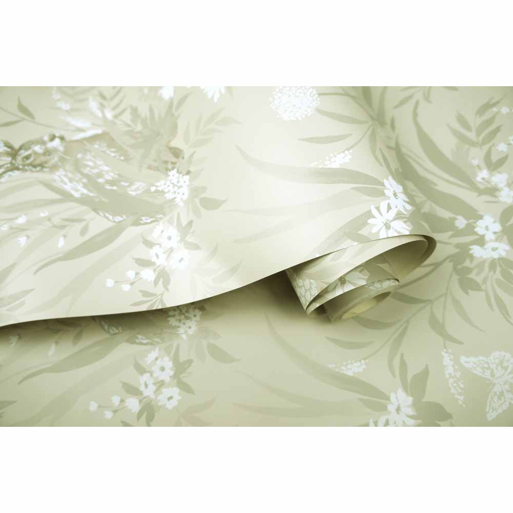 Holden Decor Aayla Hares Pale Green Wallpaper Image 3