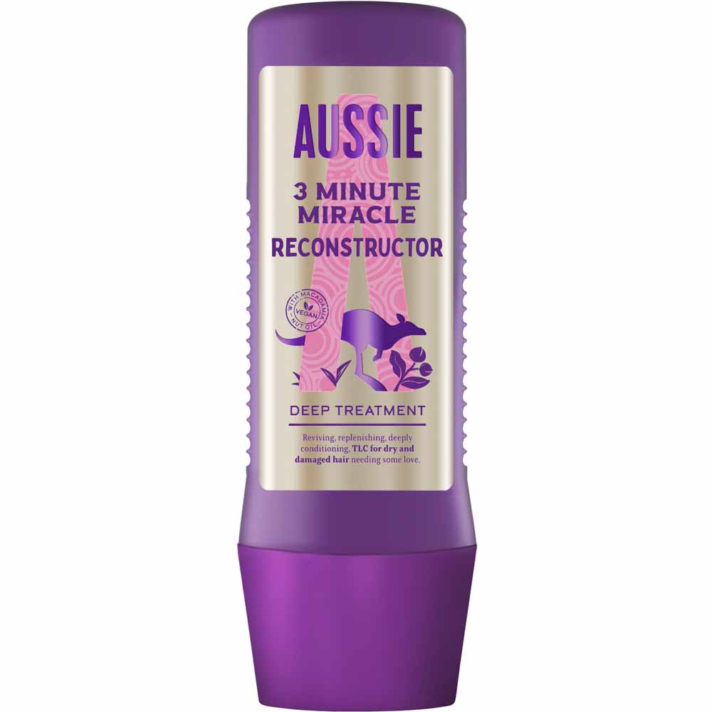 Aussie 3 Minute Miracle Reconstructor Vegan Hair Mask 225ml Image 1