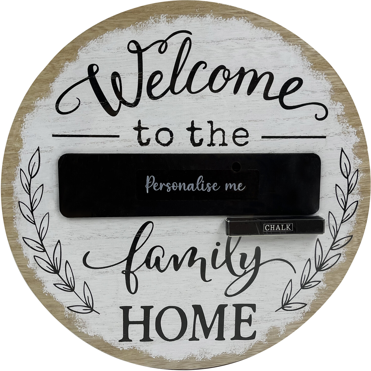 Personalised Welcome Home Sign - White Image