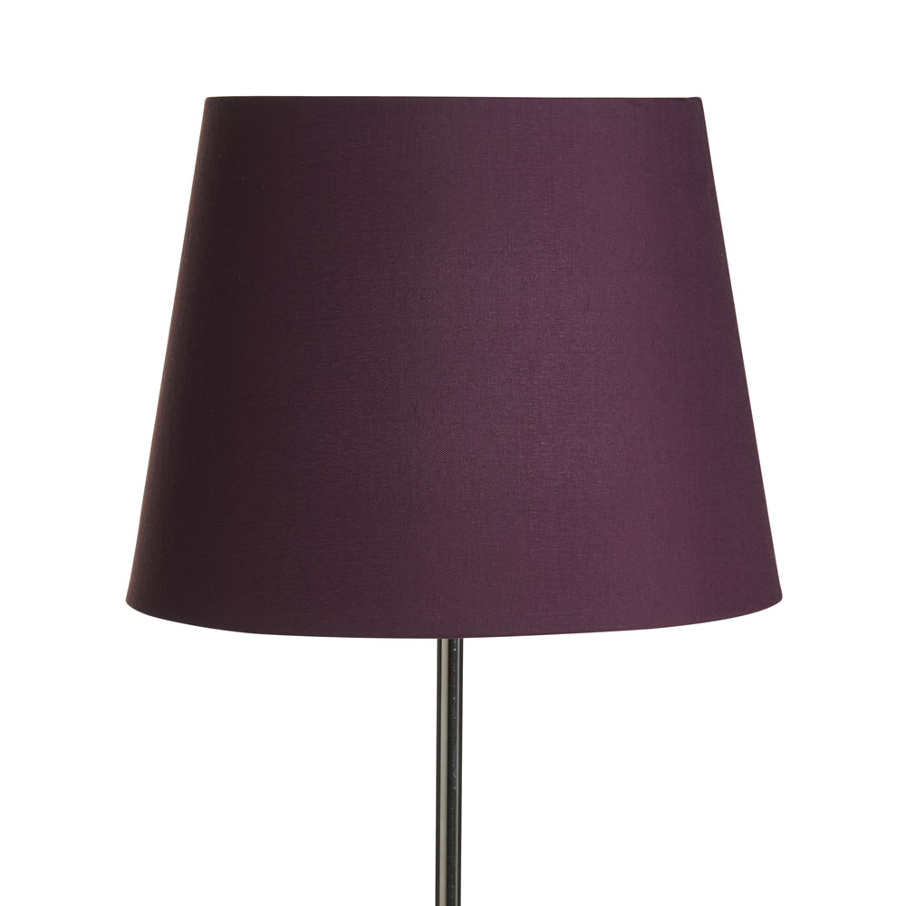 Wilko 22cm Tapered Plum Light Shade Wilko