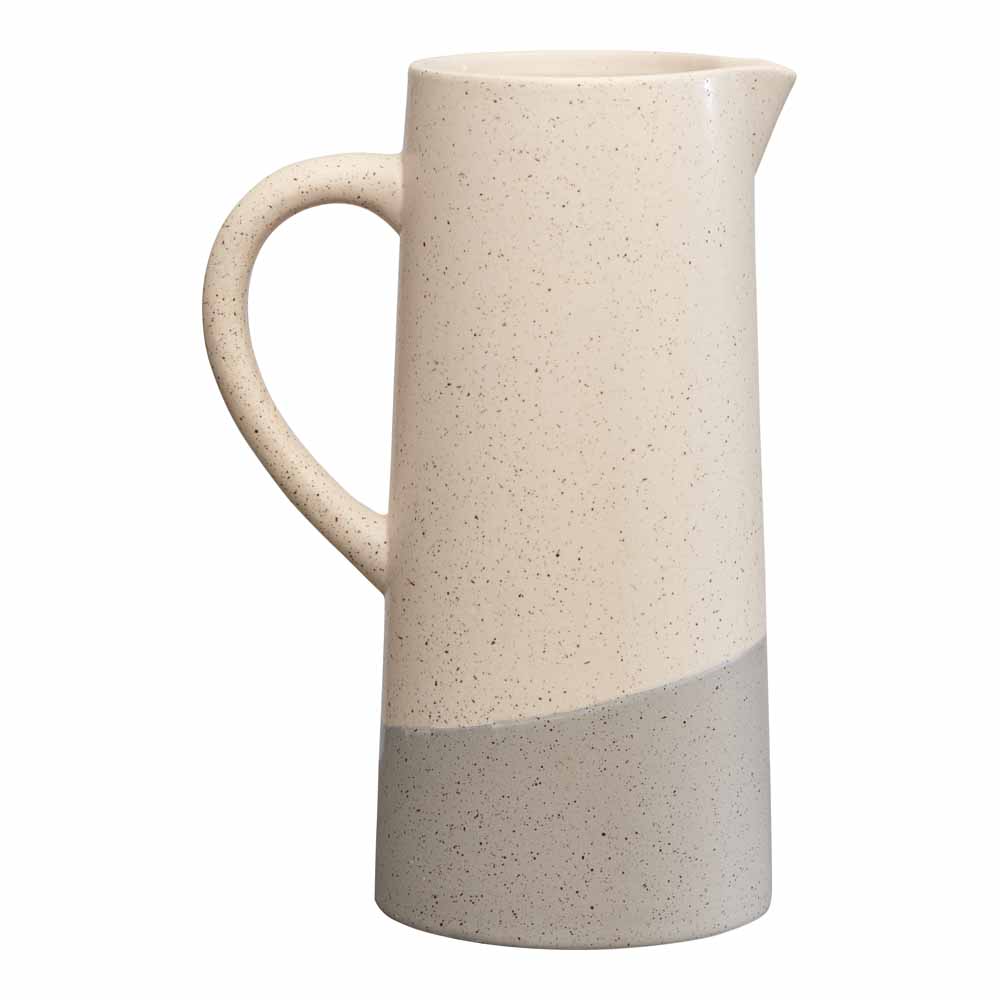 Wilko Speckled Ceramic Jug Image 1